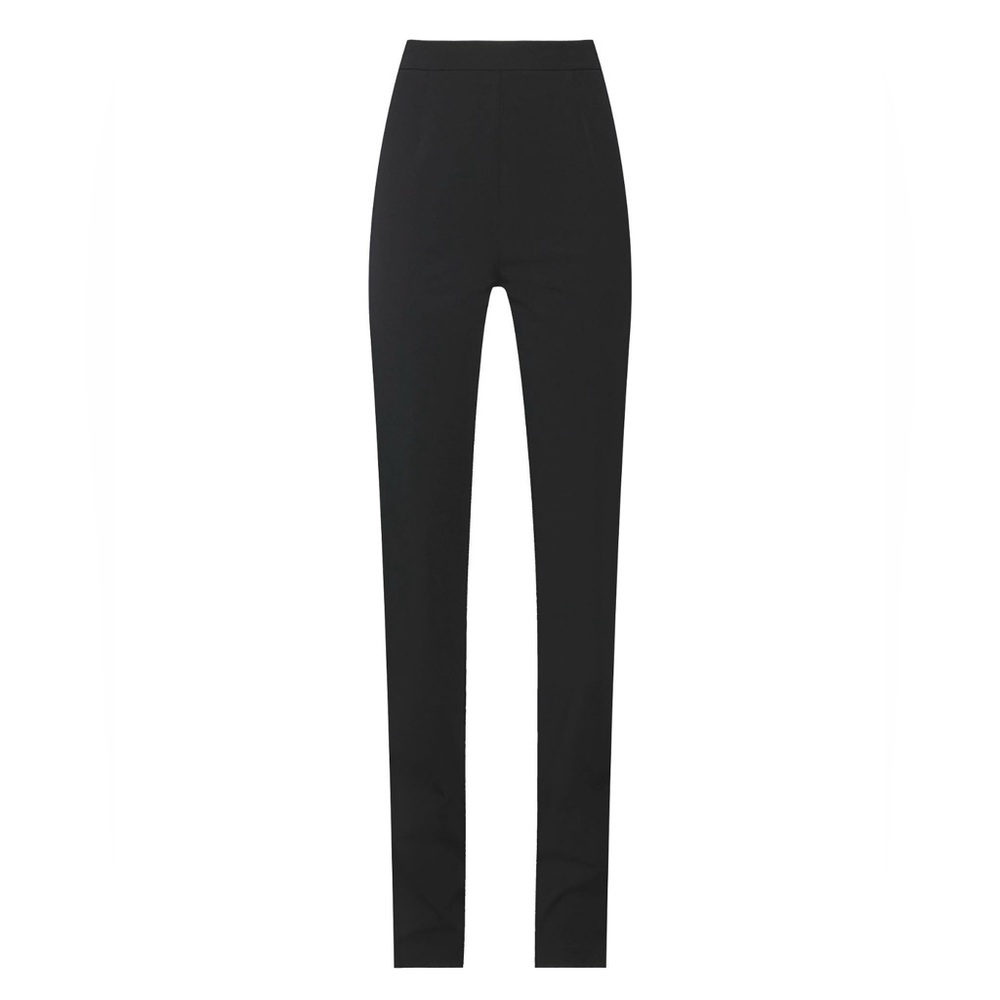 NWT HERON PRESTON Classic Black Zip-Bottom Pants (42/Medium)